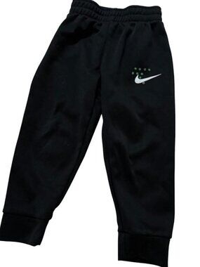 ✔️Nike Dri-Fit Boys Kids Black Classic Jogger Logo Sweatpants | 3T